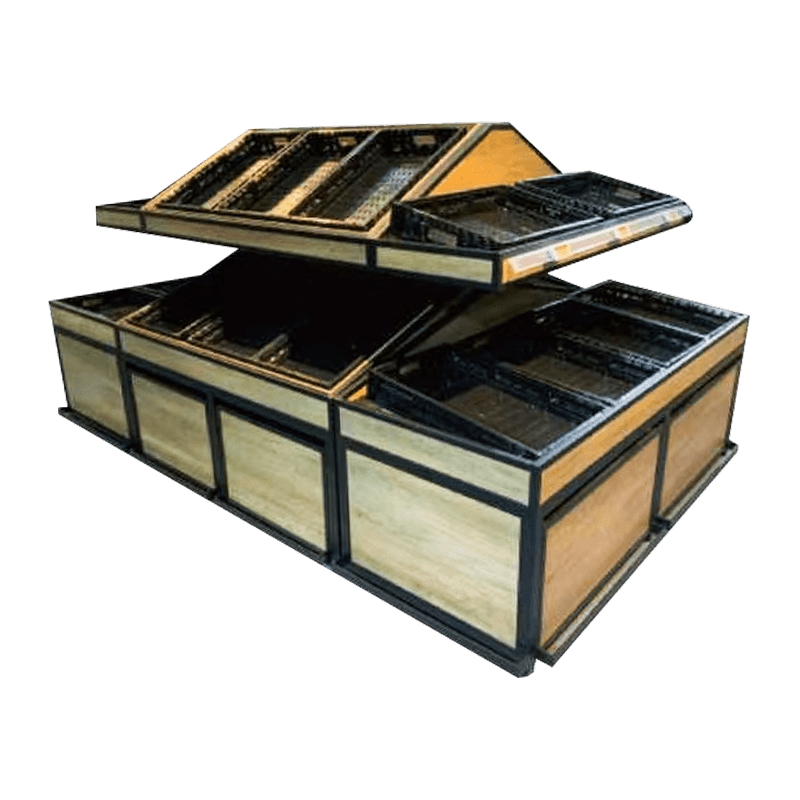 ชั้นวางผักและผลไม้ทนทานสำหรับงานหนัก